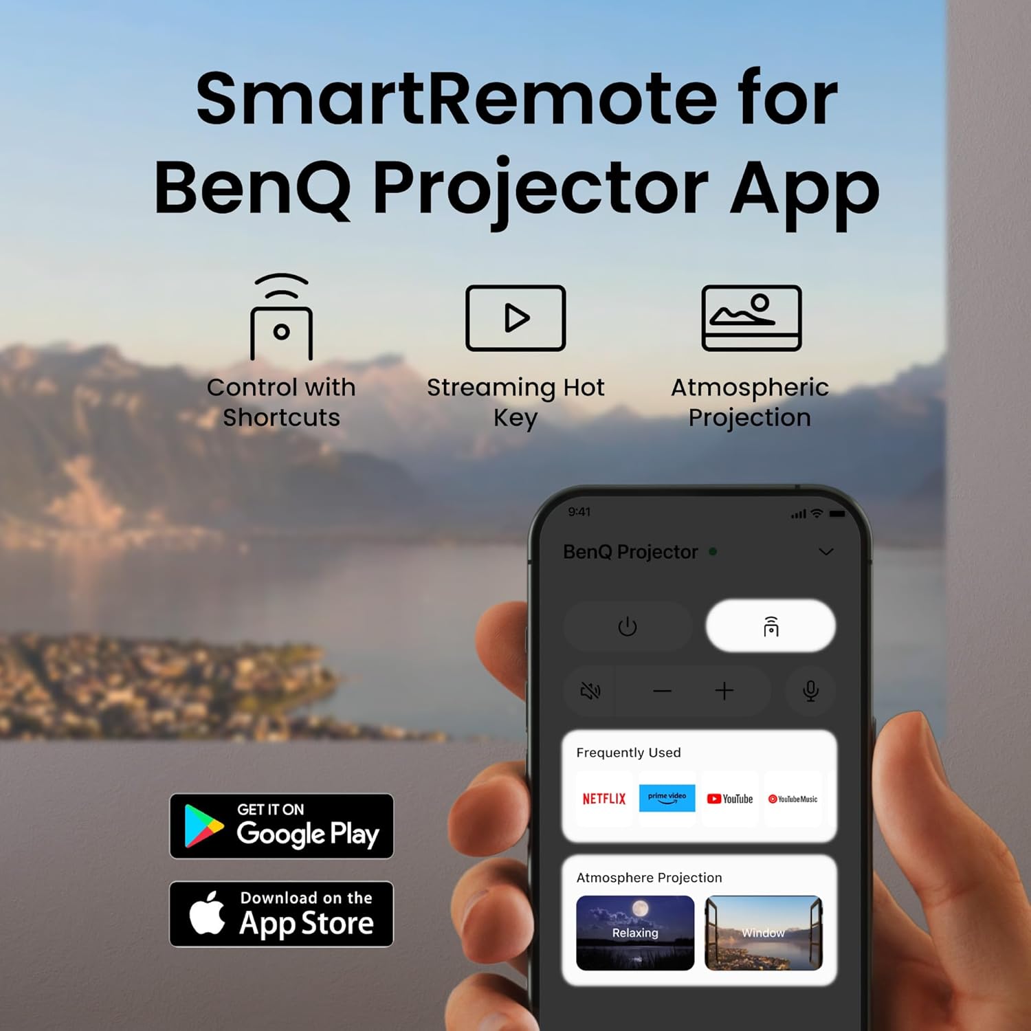 BenQ TK705i 4K HDR DLP Beamer 3000 ANSI Lumen Google TV Netflix Grau