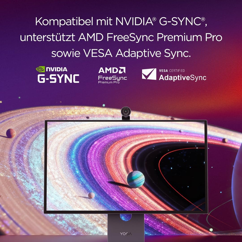 Lenovo Yoga Pro 27UD-10 26.5 Zoll QD-OLED 4K Monitor 120Hz 0.03ms HDMI 2.1 USB-C Schwarz