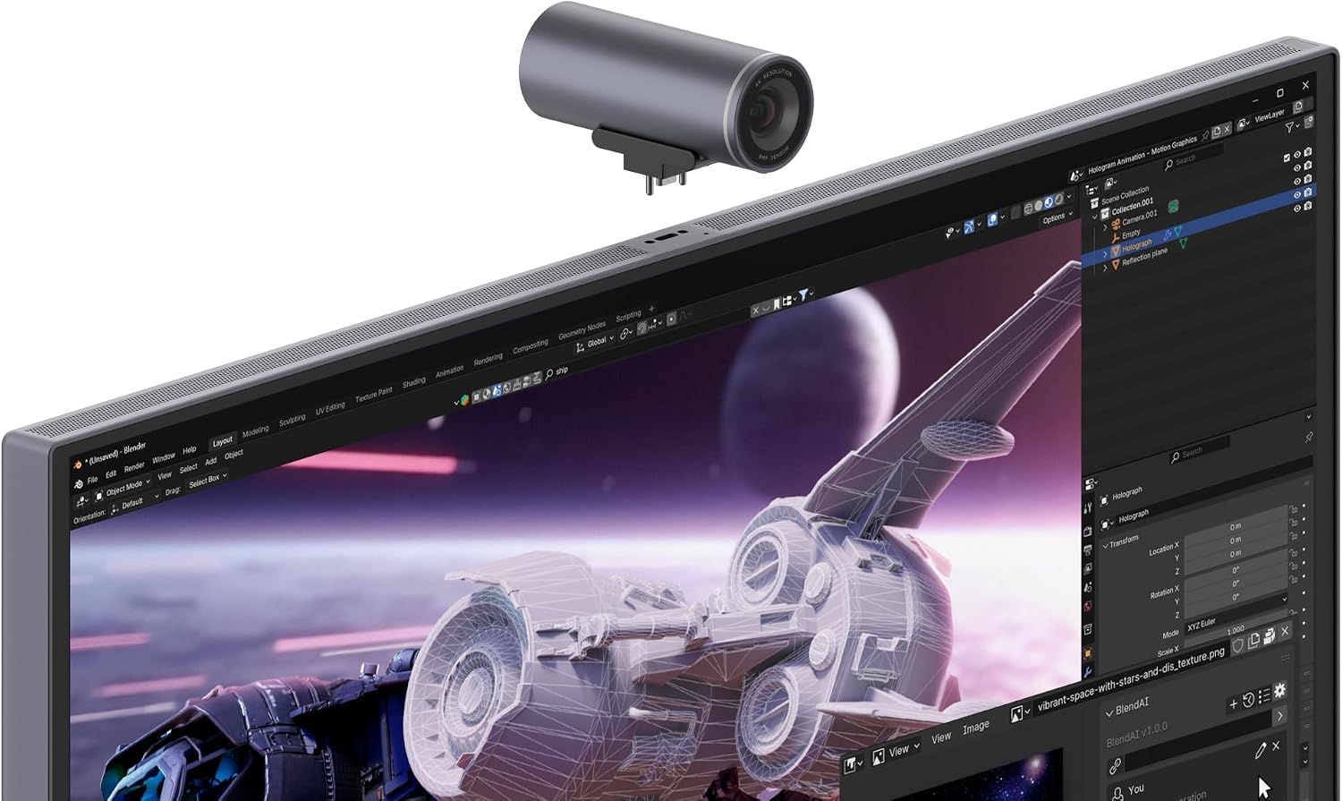 Lenovo Yoga Pro 27UD-10 26.5 Zoll QD-OLED 4K Monitor 120Hz 0.03ms HDMI 2.1 USB-C Schwarz