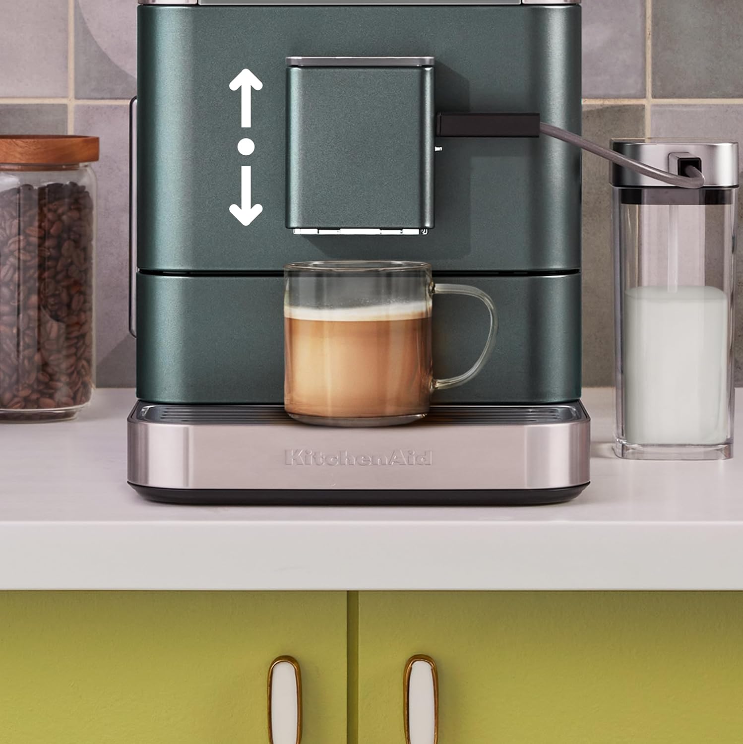KitchenAid KF7 KES8557 Vollautomatische Espressomaschine 2 Tassen Wacholder