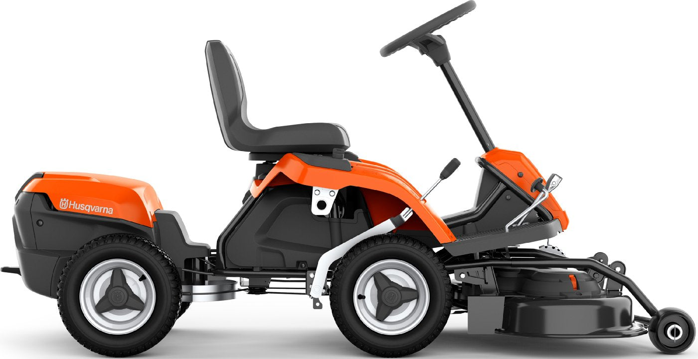 Husqvarna Akku-Frontmäher R 112iC mit Mähdeck Combi 85, Akku und Ladegerät