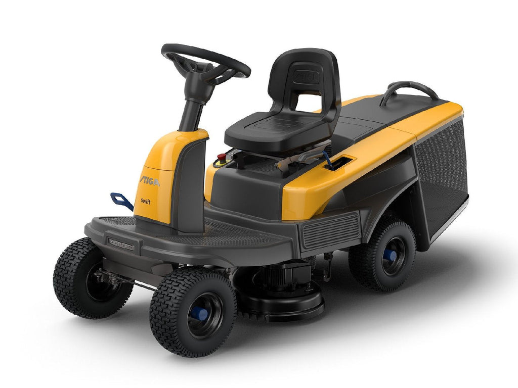 Stiga Akku-Aufsitzmäher Swift 372e mit 4 x 5 Ah Akkus und 1 x Ladegerät