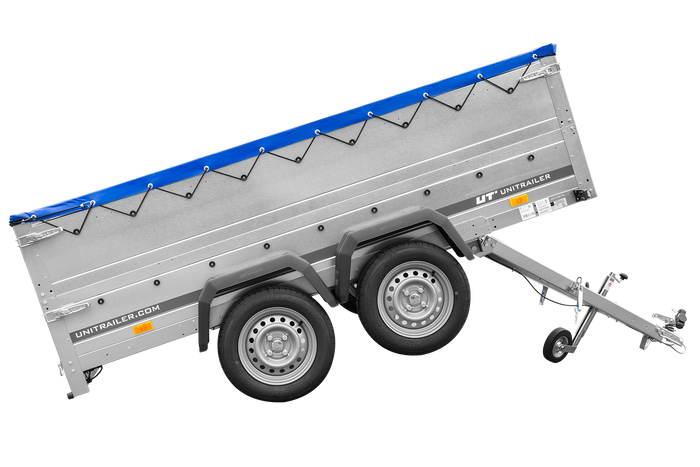 Anhänger mit zwei Achsen Garden Trailer 264/2 KIPP [inkl. zusätzliche Bordwände und Flachplane]-Neu