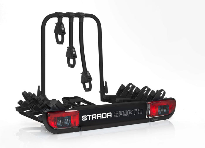 Atera Strada Sport M3 – Anhängerkupplungs-Fahrradträger für 3 Fahrräder (schwarz)-Neu