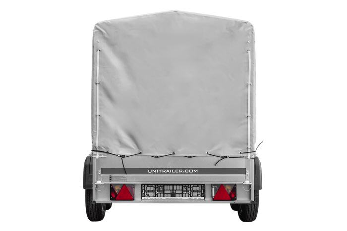 Der Anhänger Garden Trailer 264/2 KIPP MIT STÜTZRAD, H-1100-HOCHSPRIEGEL UND GRAUER PLANE-Neu