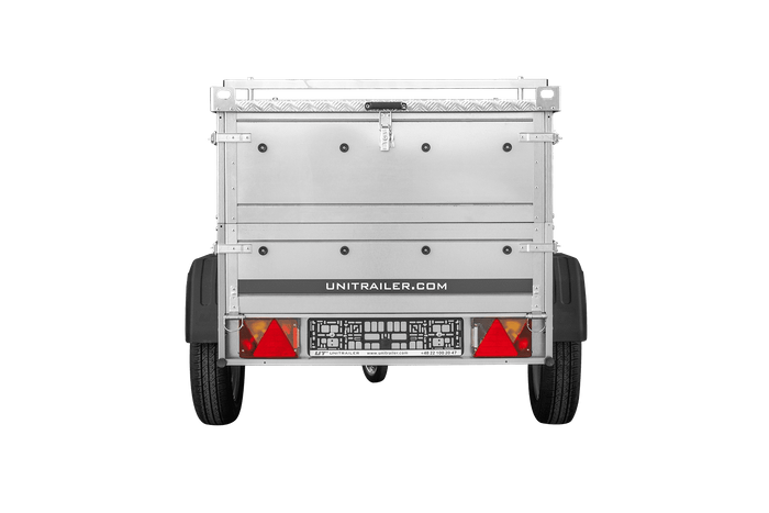 Einachsanhänger 150×106 UNITRAILER GARDEN 150 KIPP mit BIS-Seitenwänden und Aluminiumabdeckung-Neu