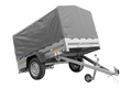 Einachsanhänger 200×125 UNITRAILER GARDEN 201 KIPP mit H-800 Rahmen und grauer Plane-Neu