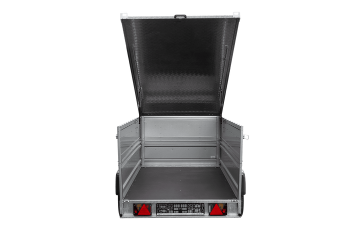 Einachsanhänger 264×125 UNITRAILER FORCE 264 KIPP mit BIS-Seitenwänden und Aluminiumabdeckung-Neu