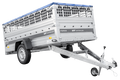 Einachsanhänger 264×125 UNITRAILER FORCE 264 KIPP mit Gitterwänden, H-0-Rahmen und blauer Plane-Neu
