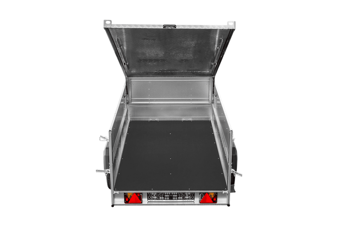 Einachsiger Anhänger 230×125 UNITRAILER GARDEN 230 KIPP mit Bordwandaufsatz und Aludeckel-Neu
