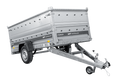Einachsiger Anhänger auf Blattfedern 264×125 UNITRAILER FORCE 264/R KIPP mit BIS-Seitenwänden und Aluminiumabdeckung-Neu