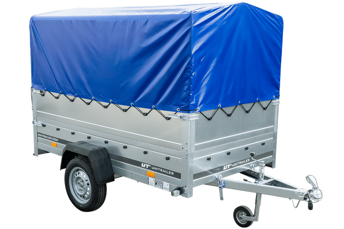 Führerschein B Anhänger GARDEN TRAILER 230 KIPP mit Stützrad, zusätzlichen Bordwänden, Hochplane und Hochspriegel H800-Neu