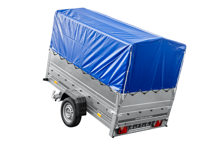 Führerschein B Anhänger GARDEN TRAILER 230 KIPP mit Stützrad, zusätzlichen Bordwänden, Hochplane und Hochspriegel H800-Neu