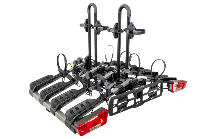 Inter Pack New Spider 4 – Anhängerkupplungs-Fahrradträger für 4 Fahrräder-Neu