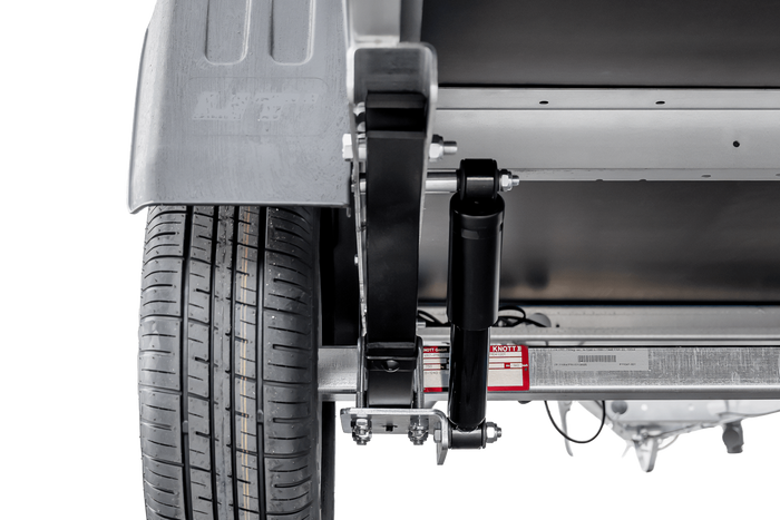 Leichtanhänger auf Federn 200×125 UNITRAILER GARDEN 201/R KIPP mit BIS-Seiten und Aluminiumabdeckung-Neu