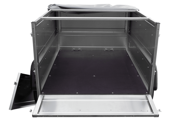 Neu Anhänger GARDEN TRAILER 150 KIPP mit zusätzlichen Bordwänden, Stützrad und Flachplane-Neu