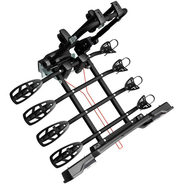 Peruzzo Parma 4 – Anhängerkupplungs-Fahrradträger für 4 Fahrräder (schwarz)-Neu